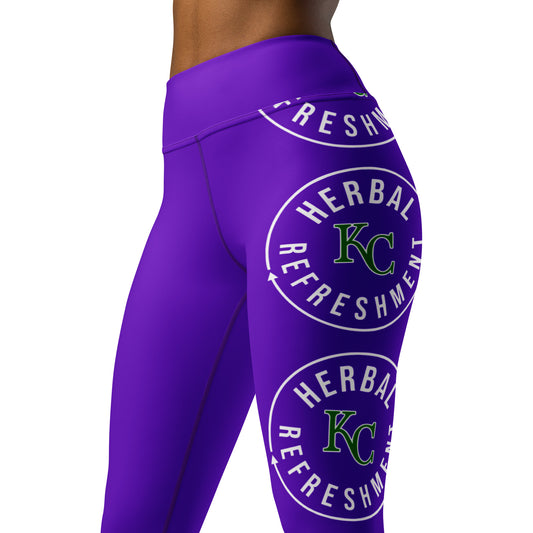 Herbal Refreshment KC  Logo (Yoga Leggings)