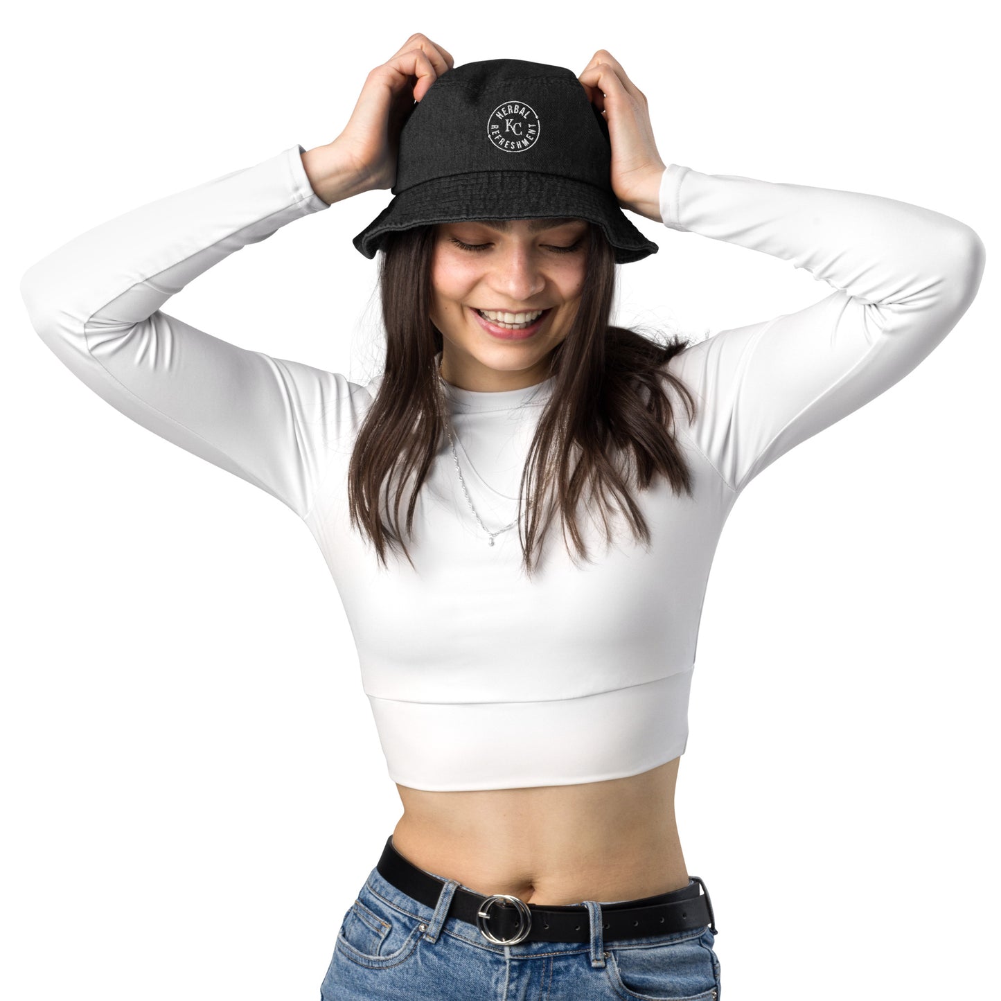 Herbal Refreshment Logo (Denim bucket hat)