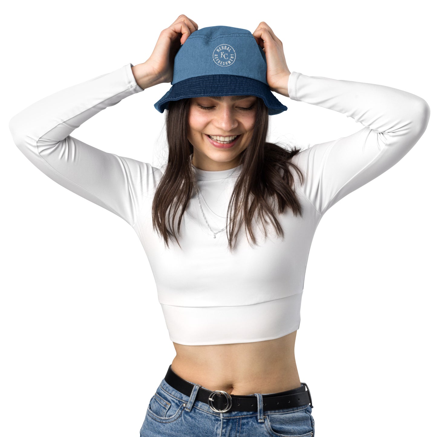 Herbal Refreshment Logo (Denim bucket hat)