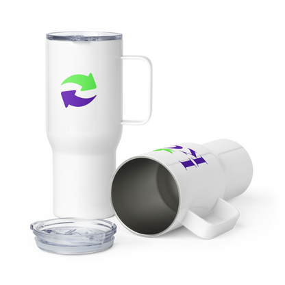 "I Smoke KC / Refresh Logo" (Travel mug with a handle)