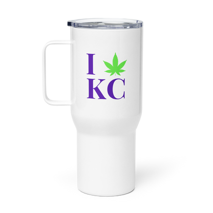 "I Smoke KC / Refresh Logo" (Travel mug with a handle)